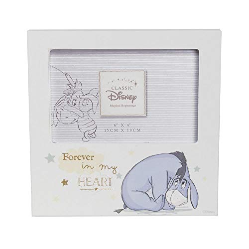 Image of Happy Homewares Magical Beginnings Forever in My Heart 4" x 6" Picture Frame - Eeyore - Officially Licensed