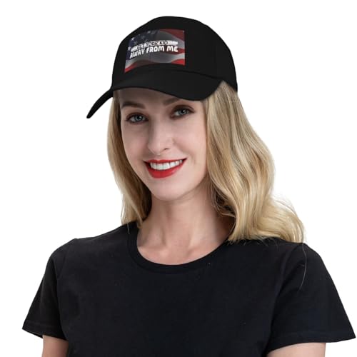 Get Your Kid Away from Me Sporty Bill Caps Blend Style with Comfort Black4