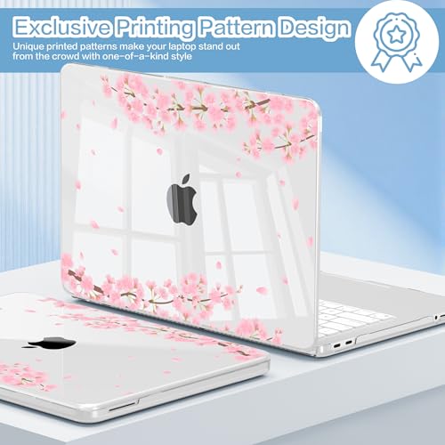 Funda MacBook Neo 13 2026 A3404 flor de cerezo que soluciona la falta de puertos USB 4