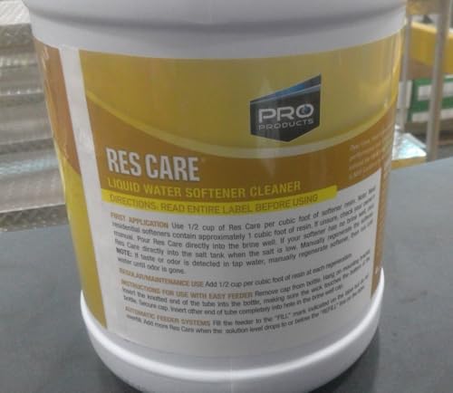 pro products rescare rk02b all-purpose water softener cleaner liquid refill 1 gallon pack of 4