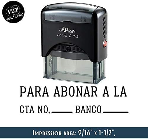 Tampon auto-encreur Shiny S-842 pour valider les mentions bancaires sans erreur