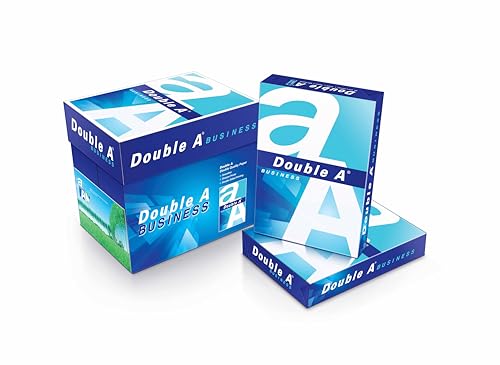 Image of Double A A4 Copier Paper, 75 GSM, 500 Sheets, 5 Ream Premium, 2500 Sheets Total
