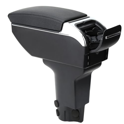 HRCHCG Center Console Armrest for Fiat 500,7 USB,Height-Adjustable