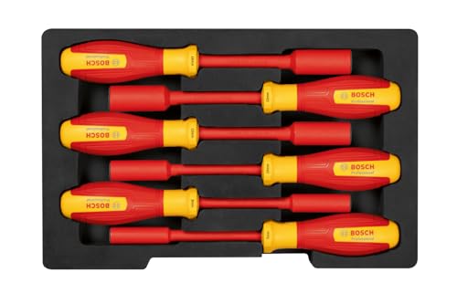 Set de clés à douilles VDE BOSCH 6 pièces 7 14 mm Certifié jusquà 1000 V Ergonomique - vue 6