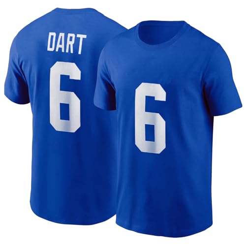Jaxson Dart #6 New York Football Shirt Jersey 100% Cotton