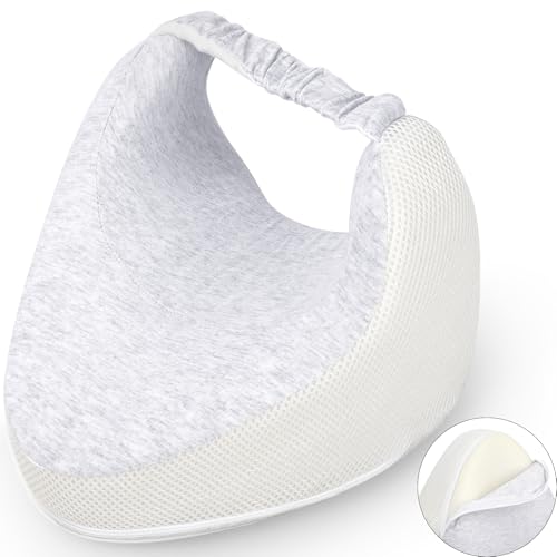 SEPSCO Coussin Genoux pour Dormir, Entre Jambes Cousin Orthopédique Celsius Pillow Between Legs Coussins Cuisse Sciatique Genoux Entrejambe Oreiller Ergonomique avec Sangle for Sleeping sur Le Côté