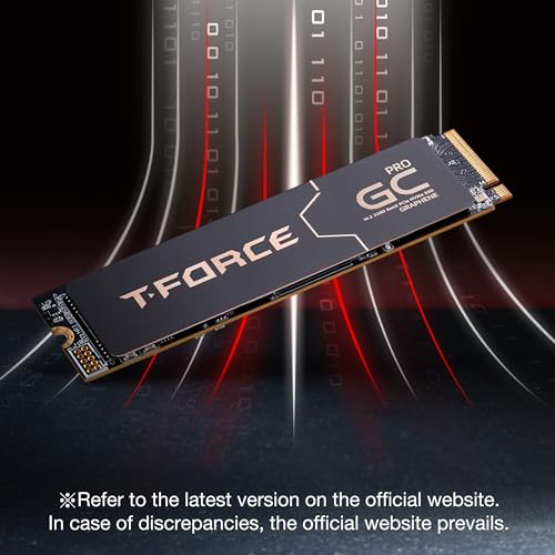 Image of TEAMGROUP T-Force GC PRO 2TB Graphene Heatsink DRAM SLC Cache 3D TLC NAND NVMe InnoGrit PCIe Gen5x4 M.2 2280 Gaming Internal SSD Read /Write 12500 /11000 MB /s TM8FFL002T0C129
