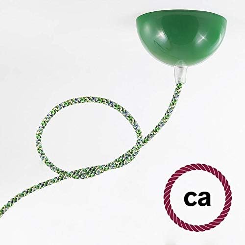 CA Creative Cables Pixel Green Covered Round Electric Cable 3x18 AWG - RX05 - by The Foot, 3 x 18 AWG
