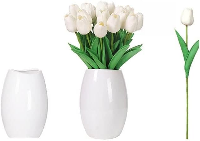 花 花瓶のある人工花結婚式のための偽の植物の花束 鍋の人工花花瓶のある