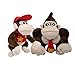 Xin Yao Store Peluche de peluche14-20Cm 2 Estilos Super Mario Bros Donkey Kong y Diddy Kong Peluches Rellenos Suaves Regalos para niños