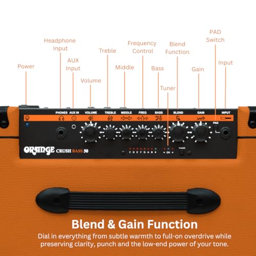 Image of Royal Sovereign Orange Crush50 Bass Guitar Combo 1x12 50 Watts