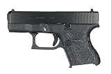 TALON Grips Adhesive Grip Compatible with Glock 26, 27, 28, 33, 39 – Made in The USA – Gen - Rubber, Black