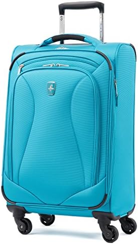 Atlantic Luggage Ultra Lite Softside Expandable Spinner, Turquoise Blue, Carry-on 21-Inch