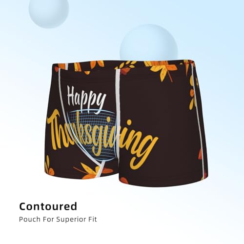 Boys' Cotton Boxer Brief Soft Underwear-Happy Thanksgiving 14