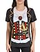 Funny World Women's Oversized Pirate Halloween T-Shirts (XXL, Black)