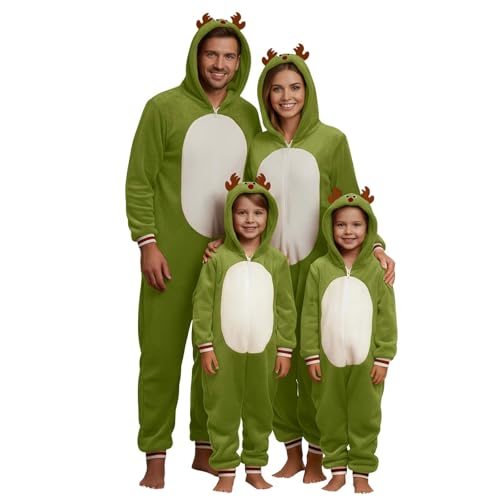 Weihnachts-Einteiler Tier Jumpsuit Kostüm mit Reißverschluss &...
