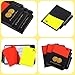 Soccer Referee Kit - Brightly Colored Red and Yellow Soccer Referee Cards and Whistle Made of Thick Premium Plastic with Cord, Loud and Clear Whistle Great for Coaches, Refereers, Lifeguards, Training