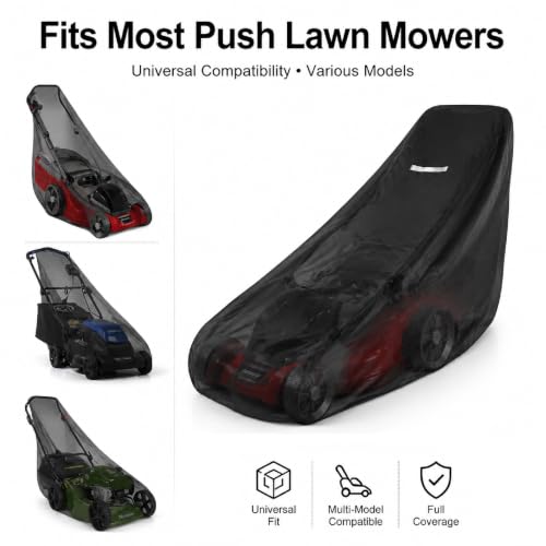 Funda de cortacésped impermeable y reflectante JUZELY Oxford para proteger su jardín todo el año 7