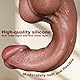 Kuaecr Extra Langer Flexibel Silikon Realistischer Riesendildo Analdildo Weichen Monster Dildo mit Echten Venen Hoden Starkem Saugnapf Perfekter Big Penis Erotisch Sexspielzeug für Frauen Männer(L)