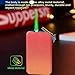 Torch Lighter,Windproof Butane Lighter, Adjustable Flame, Large Visible Fuel Tank, Portable Design, for BBQ Candle Camping Holiday Gifts(White)