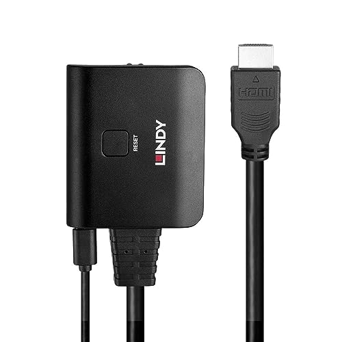 LINDY 2 Port HDMI 4K60 Splitter Cable, Schwarz - Image 3