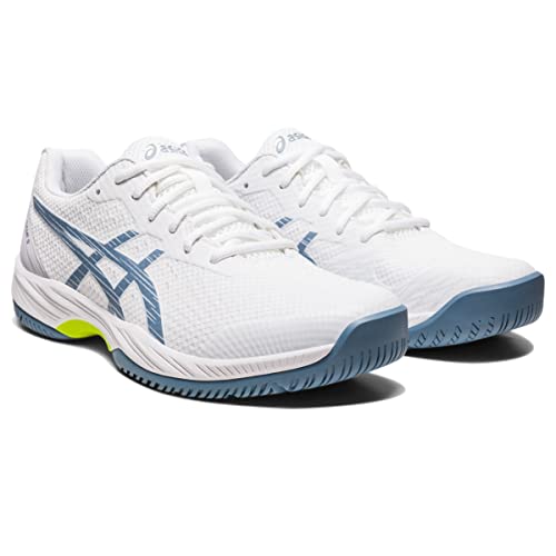 ASICS Men\'s Gel-Game 9 Tennis Shoes, 12, White/Steel Blue - Thumbnail 2