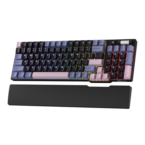 Image of RK ROYAL KLUDGE RK96 RGB Limited Ed, 90% 96 Keys Wireless 3-Mode BT5.0 /2.4G /USB-C Hot Swappable Mechanical Keyboard w /Wrist Rest, Volume Control, Software, Massive Battery, RK Pale Green Switch