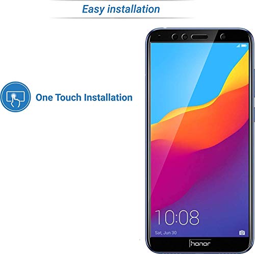 Image of Screen Protector for Huawei Honor 7A | Y6 (2018) | Y6 Prime (Black) Tempered Glass Edge-to-Edge 6D Screen Guard With Installation Kit