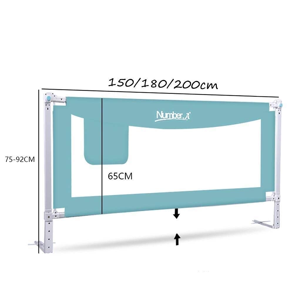 Parque Infantil para Bebés Barandilla De Seguridad Barandilla para Cama Protector De Cama Plegable Barrera Protectora Deflectora Anticaída Ajustable En Altura para Niños Pequeños/Bebé Recién