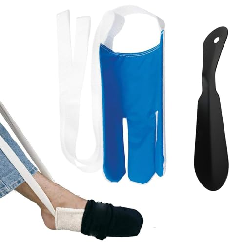 VireEyU Ausilio per indossare calze con mini calzascarpe, aiuto per calzini e calze per anziani, persone anziane, donne incinte e disabili