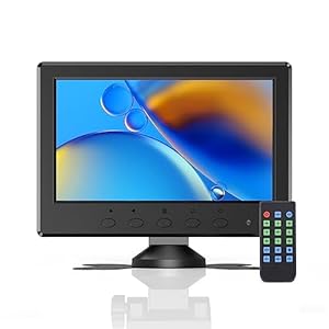 Eyoyo Mini Monitor 7 Inch Small HDMI Monitor 1024×600 LCD Screen Display HMDI AV VGA BNC USB Input for PC CCTV Security Camera Computer Laptop RasPi