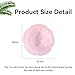 WHAL&YUNE Rose Quartz Thumb Worry Stone for Anxiety, 1PC Healing Crystals Natural Flower Shape Gemstone Meditation Reiki Balancing Accessories Gift for Stressed People-1.8 inches
