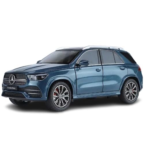 Image of 1:24 Scale Alloy Die-cast Benz GLE 350 Toy Car with Sound and Light, Pull Back Action, Openable Doors, Collectible Model Car for Kids and Gift (Green)