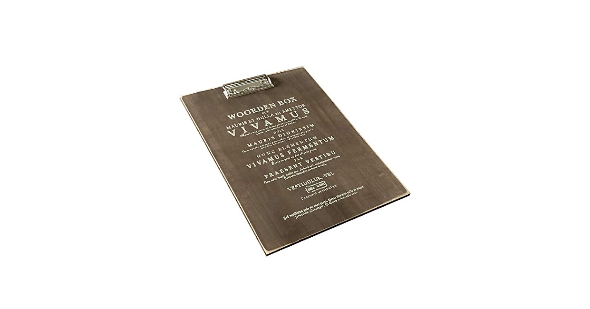 Amazon | おしゃれ 木製 クリップボード アンティーク (ダーク