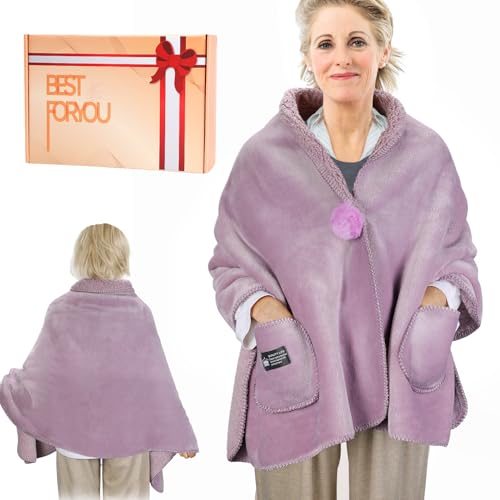 Wearable Blankets for Women - No Sleeves Easy On Easy