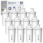 Maxblue Water Filter Cartridge, Replacement for Brita® Classic, Mavea® 107007, Aqua Optima® RUF916, TÜV SÜD, NSF Certified, 12 Packs (Package May Vary)