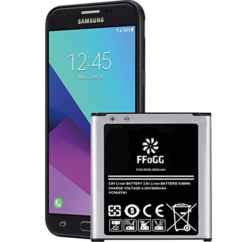 FFOGG Galaxy J3 Battery, 2600mAh Li-ion Replacement Battery for Samsung Galaxy Grand Prime G530, Galaxy J5, Galaxy J3,J320A J320V EB-BG530BBC J5-G530P