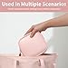 XIAOLER Small Makeup Pouch, Double Zipper Cosmetic Bag, Travel Makeup Bag, Cute Makeup Bag for Purse, Mini Toiletry Bag (pink)