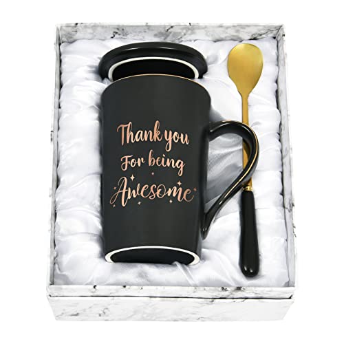 Joymaking Thank You Gifts Coffee Mug - Thank You for Being Awesome Mug - Inspirational Birthday Gifts for Friends Men Women, Thank You Gifts for Friends, Coworker Leaving, Employee Appreciation