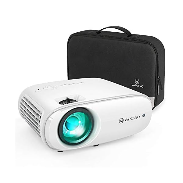 Beamer 5000 Lux, VANKYO Cinemango 100 Heimkino Beamer, Support 1080P Full HD mit 60000 Stunden LED, kompatibel mit TV Stick, HDMI, SD, AV, VGA, USB, PS4, X-Box, iOS/Android Smartphone Projektor