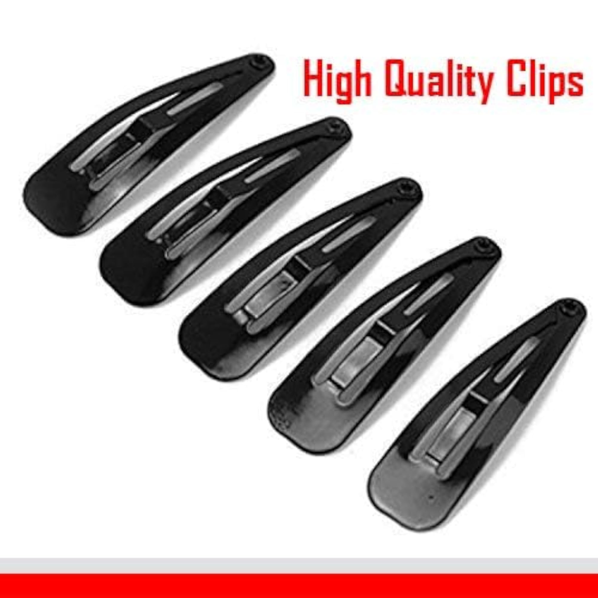 26pc Premium Black Hair Clips for Women & Girls, Medium