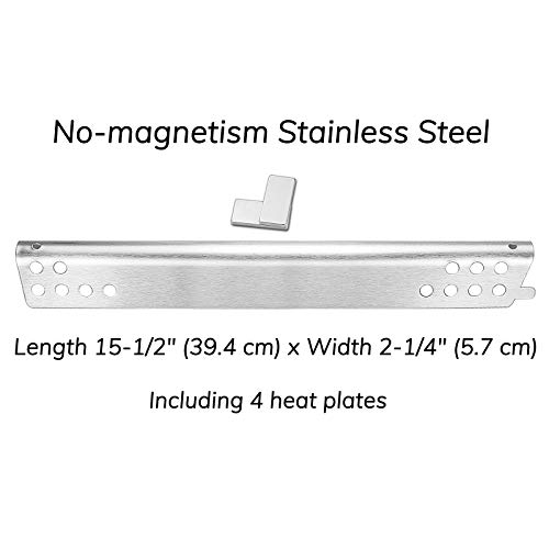 Utheer Grill Replacement Parts For Charbroil Advantage Series 4 Burner 463344116 466344116 G4328M00W1 G3610003W1 Gas Grill, Stainless Steel Burner Tube, Heat Plate Shield, Adjustable Crossover Tube #TOP2
