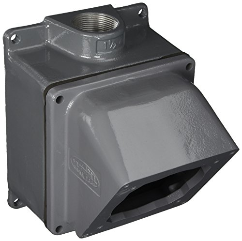 Hubbell HUBFW6010055 Pin and Sleeve Products, IEC, 4 Way Box, 60/100A, 1 1/2