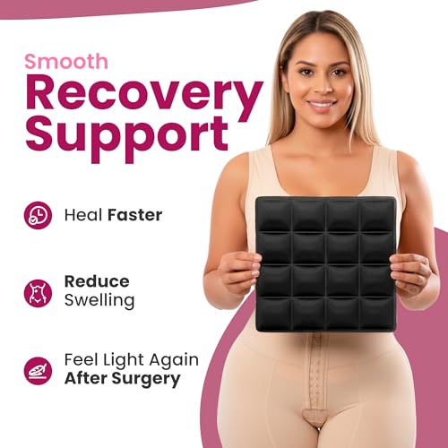 AB Board After Lipo Surgery – New Ergonomic Design for Fibrosis Control – Comfortable Abdominal Board Prevents Skin Folds, Wrinkles &amp; Marks