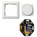 Produktbild idinio Smart Universaldimmer als Komplettset mit Gira-Standard 55 reinweiß seidenmatt, Phasenabschnitt, Phasenanschnitt, bis 250W
