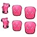 kowaku Protective Gear Set Hand Pads Elbow Pads Knee Pads Practical Bicycling Comfortable ,Skateboarding Guards Children Adults , Pink