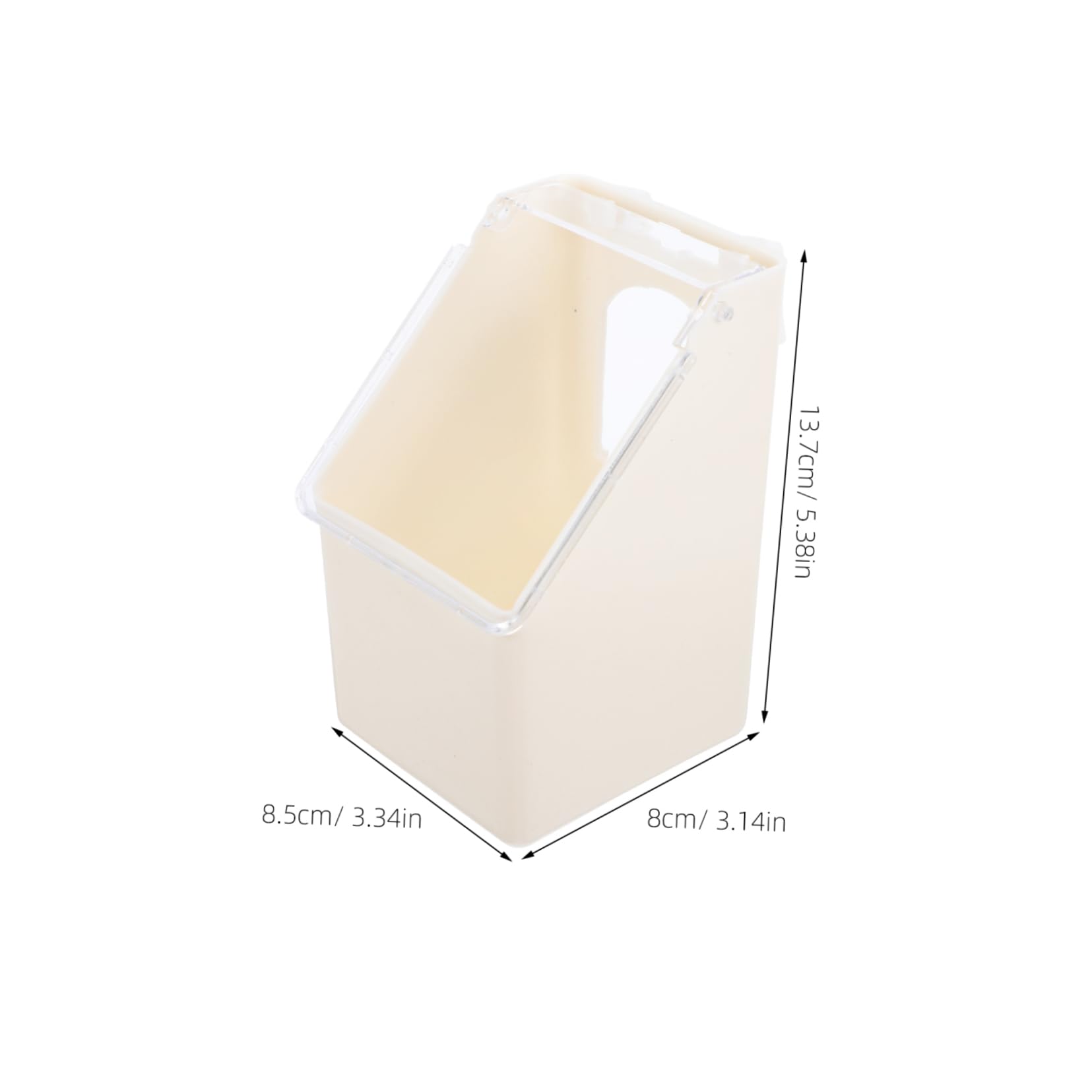 Mangiatoia per Piccioni a Foro Singolo Beige, 4 Pezzi