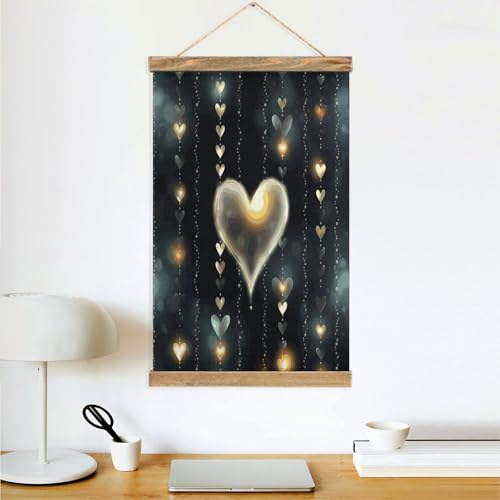 Arte de pared de amor brillante que transforma tu dormitorio en un refugio 4