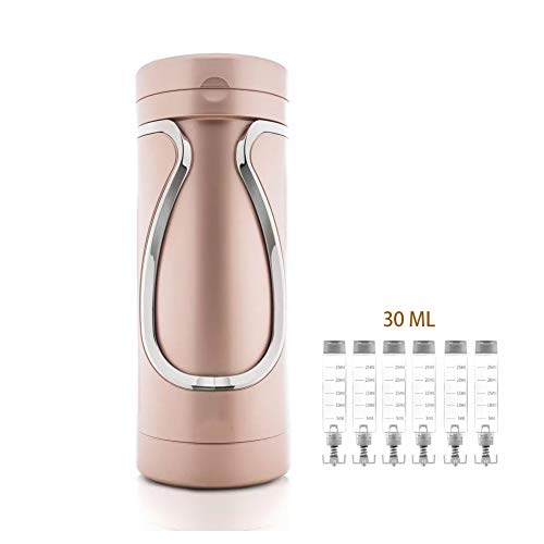 ZYJFP 6 in 1portatili Bottiglie da Viaggio cosmetiche,1oz TSA Flaconi da Viaggio comprimibili Multifunzione per la Tazza di Prodotti Emulsion Skincare Essence,Gold