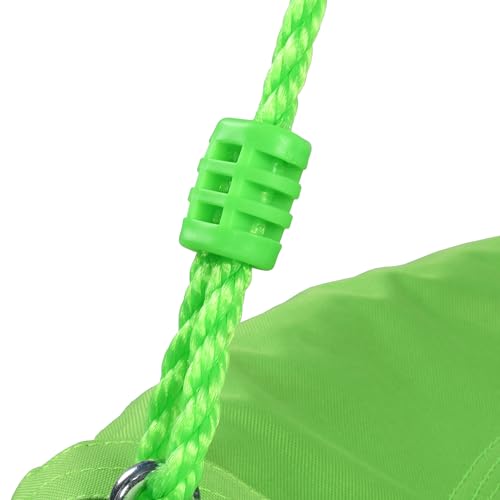 Columpio nido de 80 cm con altura ajustable verde y gran resistencia de peso 6